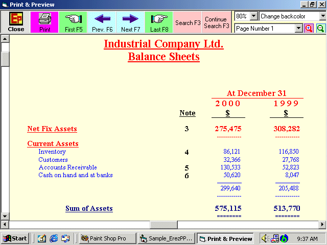 Screenshot of ErezPP1LTR Print Preview ActiveX Control for VB6 1.3.1